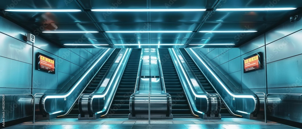 High-resolution, professionally color-graded photo of a contemporary subway station, featuring High-resolution, professionally color-graded photo of a contemporary subway station, featuring