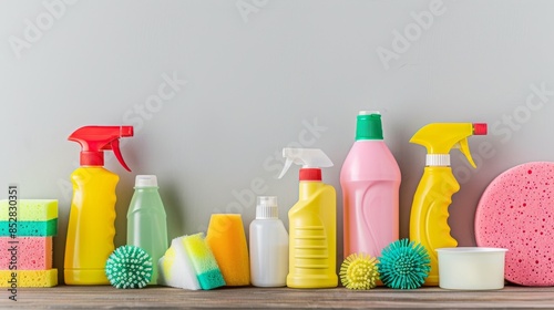 The Assorted Cleaning Supplies photo