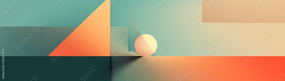Abstract geometric shapes with a muted color palette. Abstract geometric shapes with a muted color palette.
