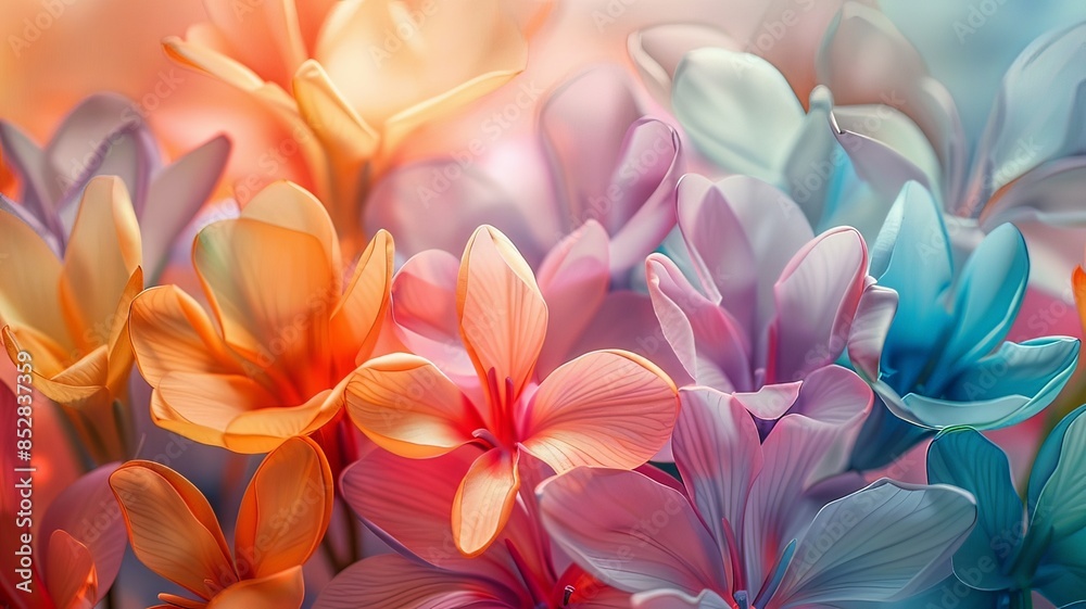 A colorful bouquet of flowers with a bright and cheerful mood A colorful bouquet of flowers with a bright and cheerful mood