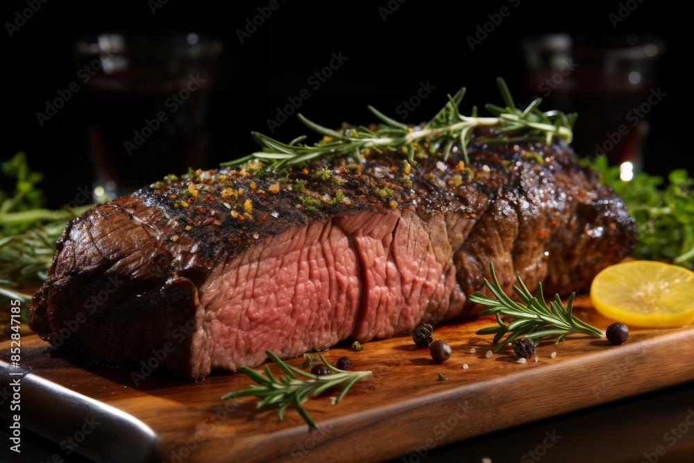 grilled meat and vegetables and herbs cooked on fire as a barbecue, delicious food grilled meat and vegetables and herbs cooked on fire as a barbecue, delicious food