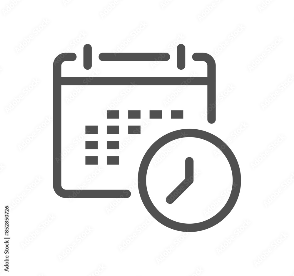 Calendar related icon outline and linear vector.
Calendar related icon outline and linear vector.