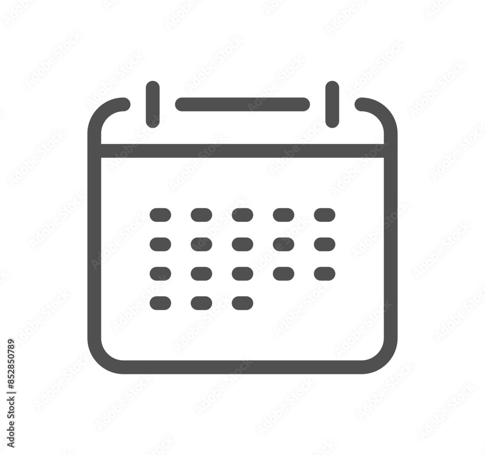 Calendar related icon outline and linear vector.
Calendar related icon outline and linear vector.