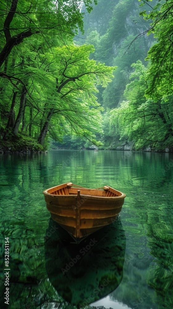 Obraz premium boat on the lake
