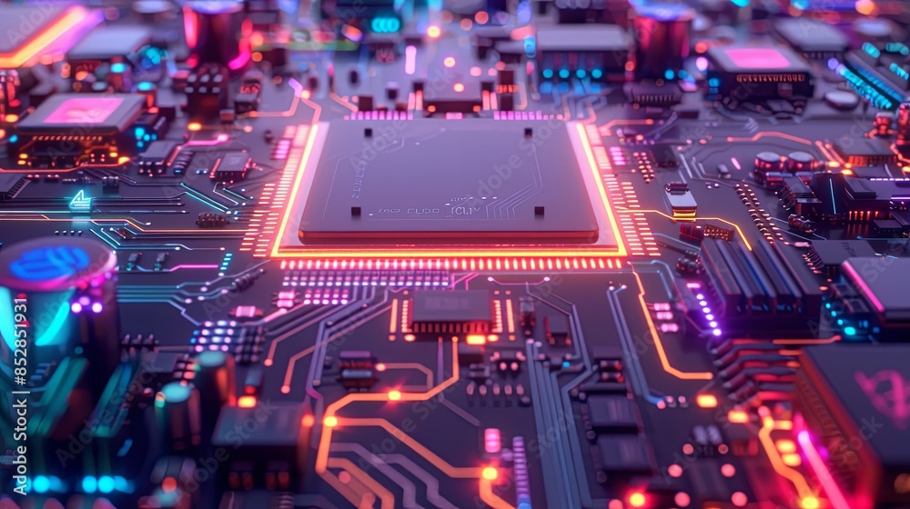 an abstract hardware board an abstract hardware board