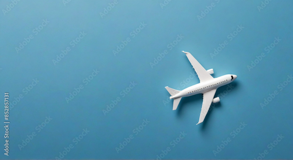 airplane in the blue sky airplane in the blue sky
