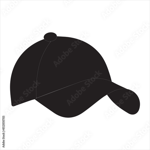 Hat icon. Vector illustration. Flat design. Man and women's hat icon , web icon Fashion. Vector illustration. Lady or women's beach hat . Elements of beach holidays