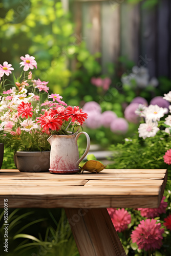 Wallpaper Mural Backyard garden background. Torontodigital.ca