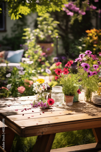 Wallpaper Mural Backyard garden background. Torontodigital.ca