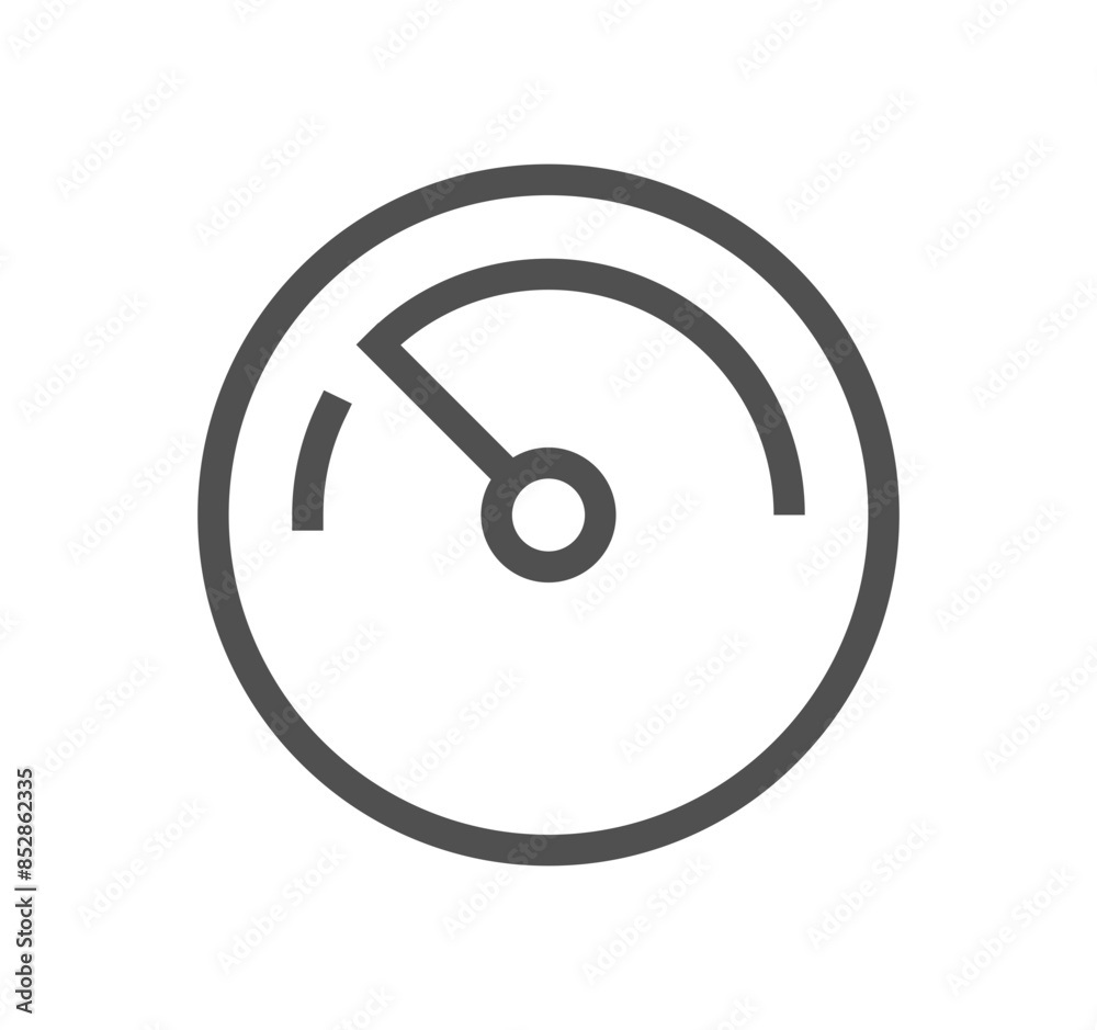 Speedometer related icon outline and linear vector.
Speedometer related icon outline and linear vector.