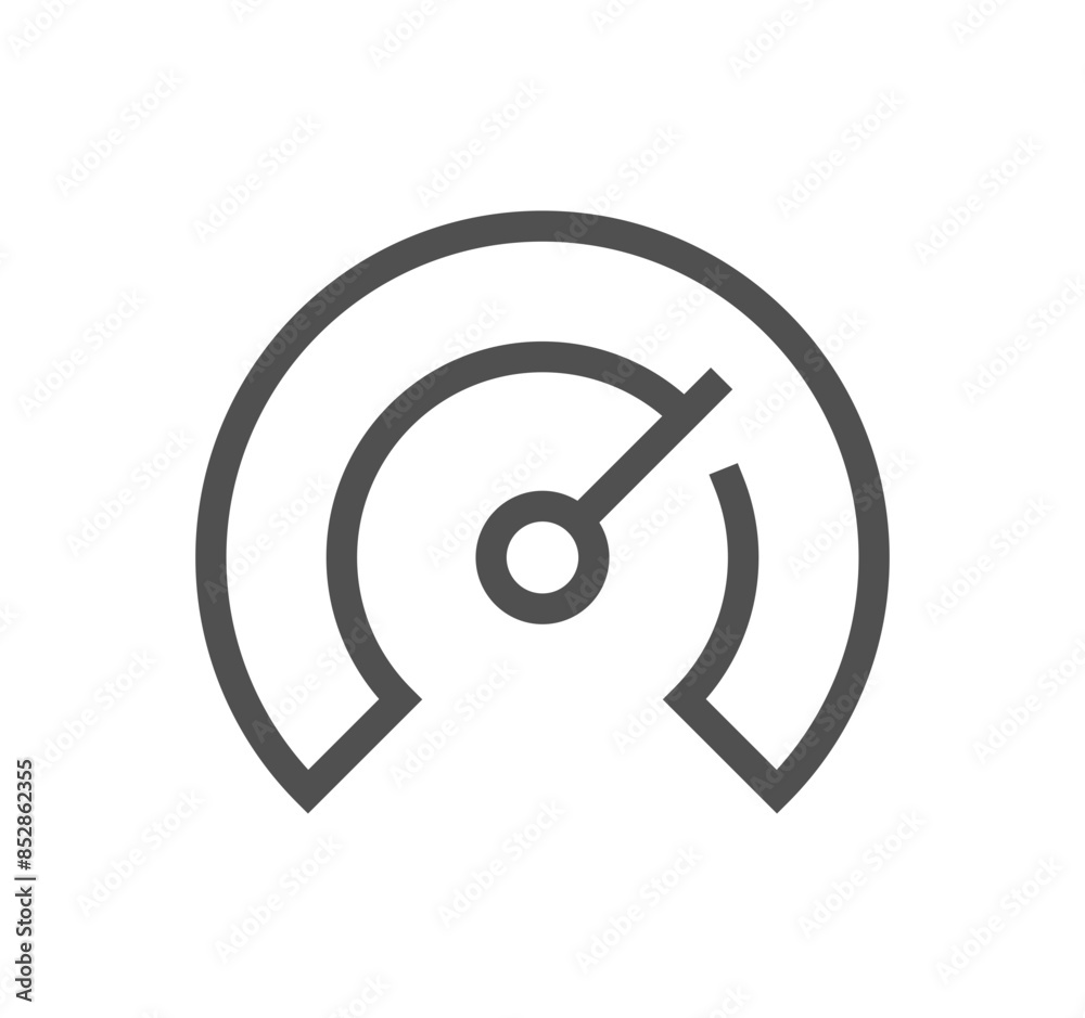 Speedometer related icon outline and linear vector.
Speedometer related icon outline and linear vector.