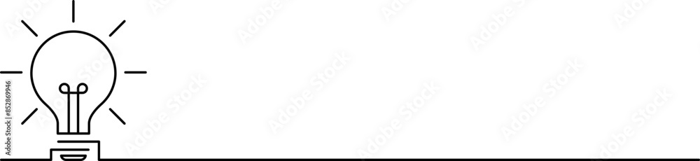 Light bulb in one continuous line drawing. Innovation symbol and creative concept. Brainstorm and education symbol. Doodle Vector illustration Light bulb in one continuous line drawing. Innovation symbol and creative concept. Brainstorm and education symbol. Doodle Vector illustration