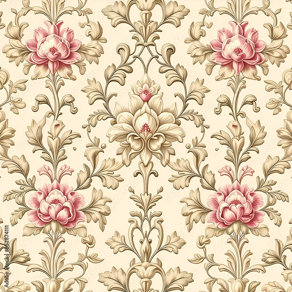 Fototapeta premium seamless floral pattern