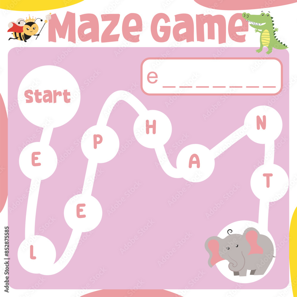 maze-game-worksheet-worksheet-for-learning-english-educational