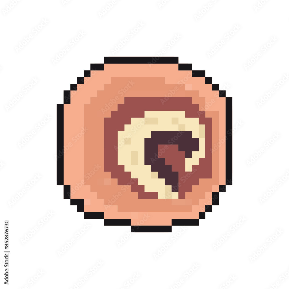 Obraz premium cake pixel art for dynamic digital projects and designs.