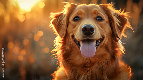 Happy Dog: Closeup shot of a smiling dog