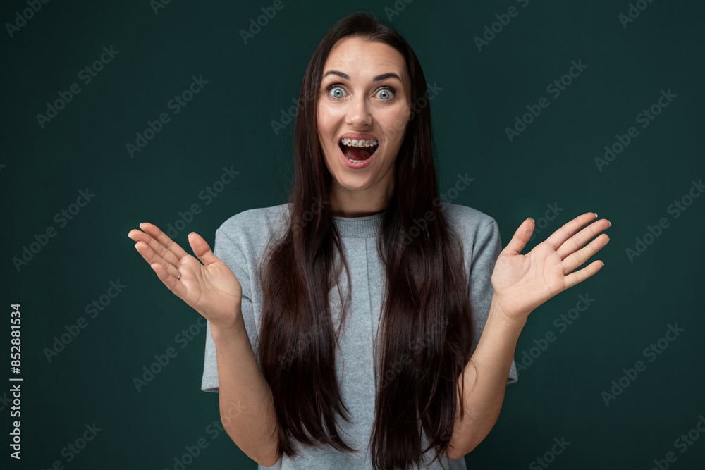 Fototapeta premium Woman With Surprised Expression