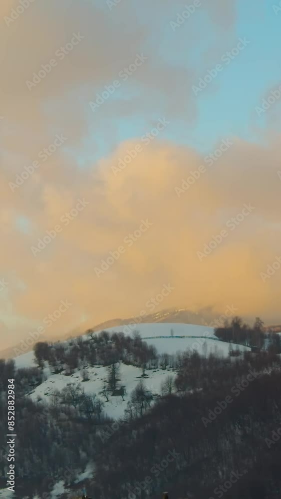 Fantastic view of beautiful snow forrest during winter Fantastic view of beautiful snow forrest during winter