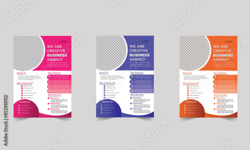 corporate business flyer design graphic design poster banner art branding marketing graphics flyer designer Corporate blue white red Present Design Elegant Modern Recent Creative Luaury Personal