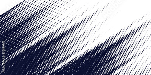 Dots halftone white blue color pattern gradient grunge texture background. Dots pop art comics sport style vector illustration dark blue grunge background