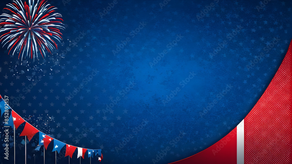 Fototapeta premium Fourth of July concept wallpaper, Independence day concept background, AI generated