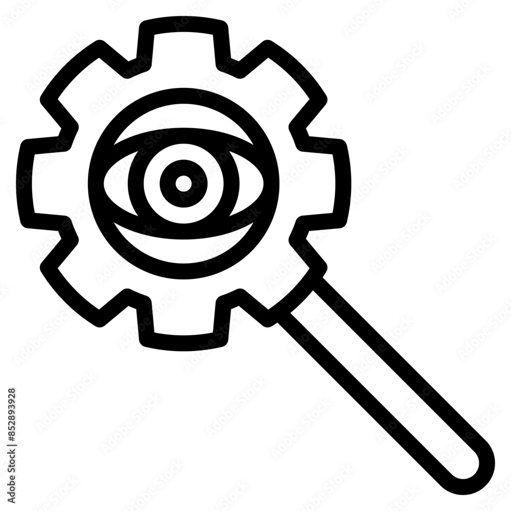regulation eyesight outline icon and illustration regulation eyesight outline icon and illustration