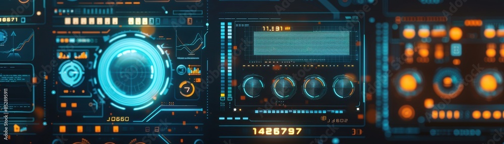 Control system interface with realtime energy data, smart management theme, front view, highlighting energy distribution, digital tone, colored pastel Control system interface with realtime energy data, smart management theme, front view, highlighting energy distribution, digital tone, colored pastel
