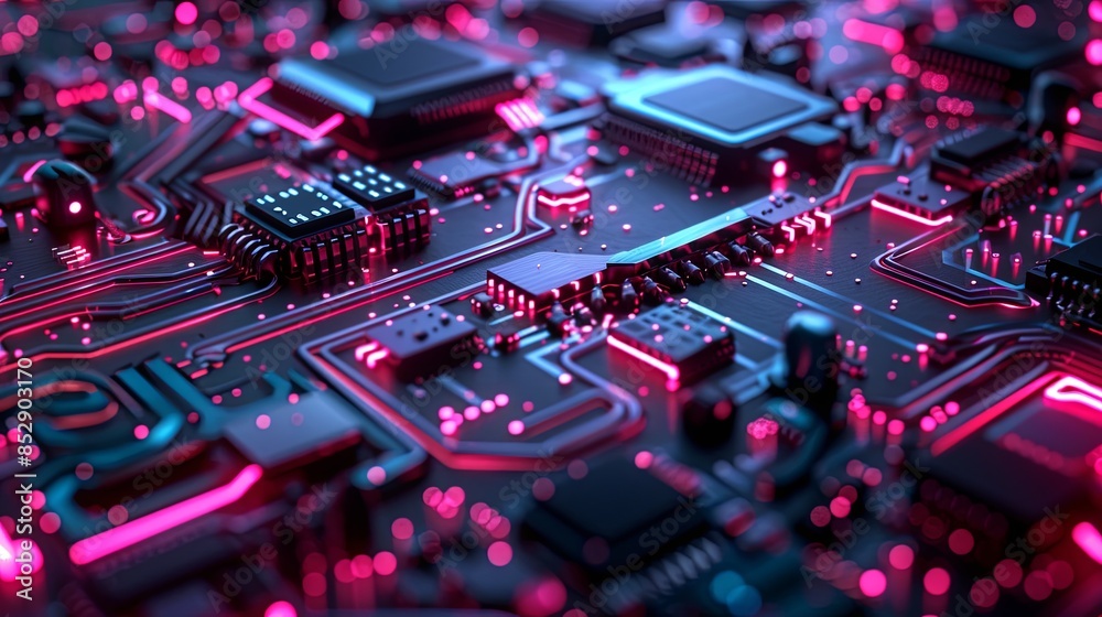 an abstract hardware board an abstract hardware board