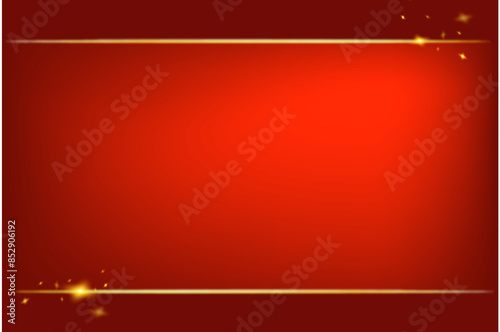 the luxury on red background