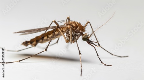 The detailed macro of mosquito photo