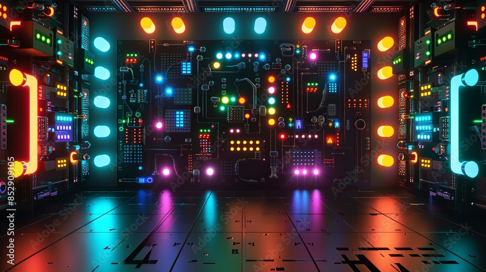 an abstract hardware board an abstract hardware board