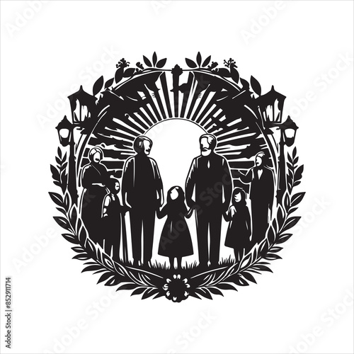 Family Reunions Vector stock vectors eps with white background 