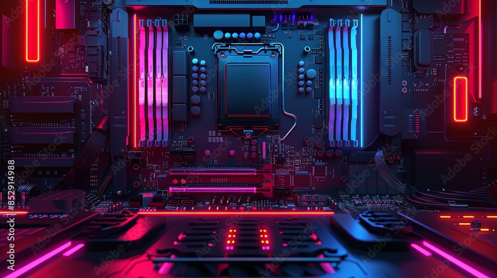 an abstract hardware board an abstract hardware board