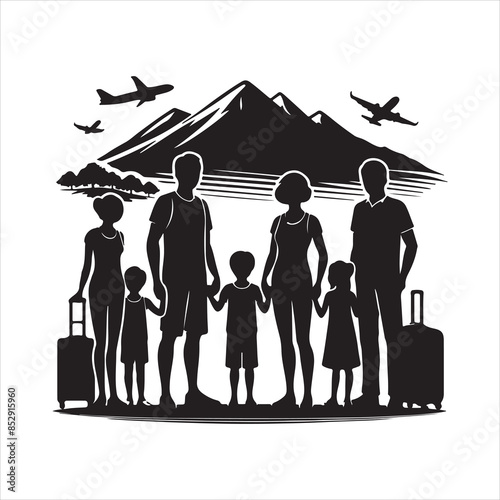 Family Reunions Vector stock vectors eps with white background 