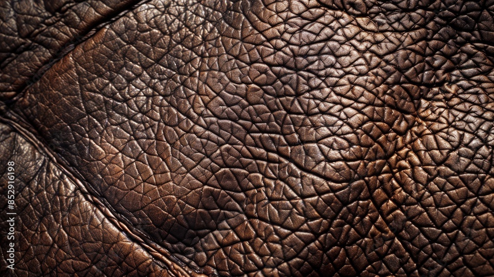 Fototapeta premium Macro close up of leather texture for background