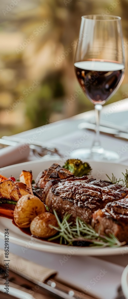 A mouthwatering shot of a gourmet steak with sides 144 3 food, meat, meal, dinner, pork, plate, beef, chicken, cooked, grilled, dish, steak, sauce, cuisine, lunch, fried, grill, roasted, gourmet, vege A mouthwatering shot of a gourmet steak with sides 144 3 food, meat, meal, dinner, pork, plate, beef, chicken, cooked, grilled, dish, steak, sauce, cuisine, lunch, fried, grill, roasted, gourmet, vege