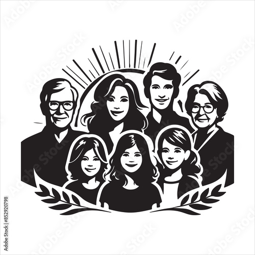 Family Reunions Vector stock vectors eps with white background 