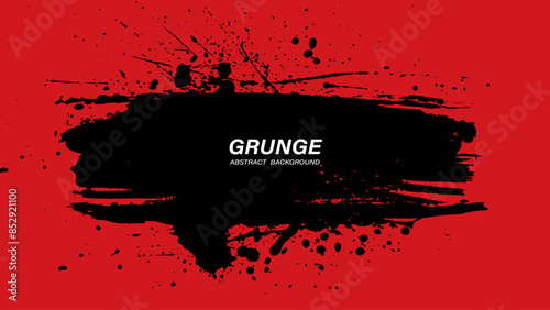Black and red abstract grunge texture background.
