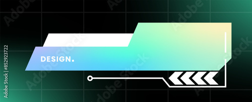 Modern pop up window illustration. Futuristic pop up interface.