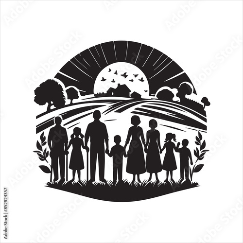 Family Reunions Vector stock vectors eps with white background 