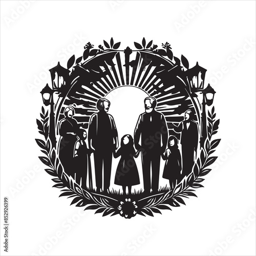 Family Reunions Vector stock vectors eps with white background 