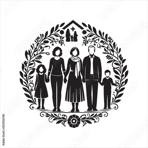 Family Reunions Vector stock vectors eps with white background 