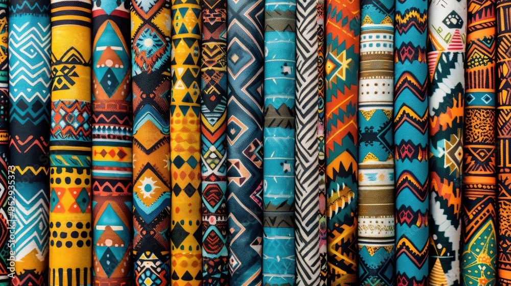 Diverse designs including a mosaic pattern kaleidoscope background Aztec ornament tribal stripes texture ethnic print and ikat pattern Diverse designs including a mosaic pattern kaleidoscope background Aztec ornament tribal stripes texture ethnic print and ikat pattern