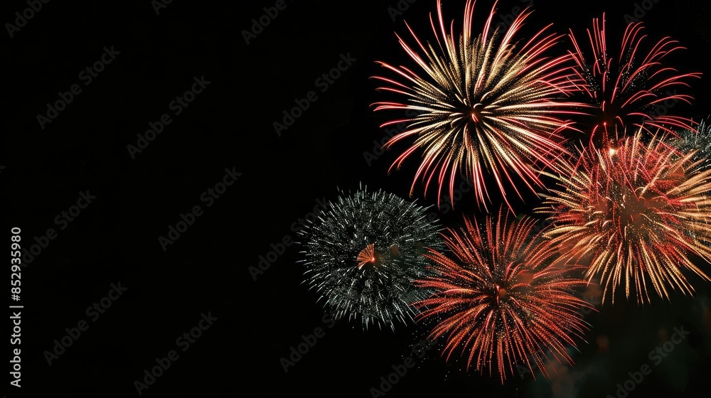Fireworks Display in Night Sky - Photo Fireworks Display in Night Sky - Photo