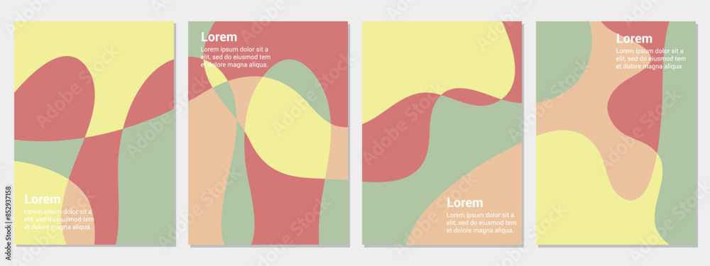 collection of abstract colorful cover backgrounds. Creative illustration for poster, web, landing, page, cover, advertisement, greeting, card, promotion.