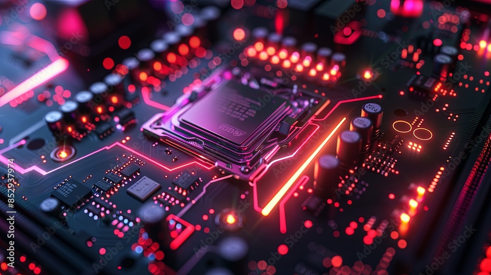 an abstract hardware board an abstract hardware board