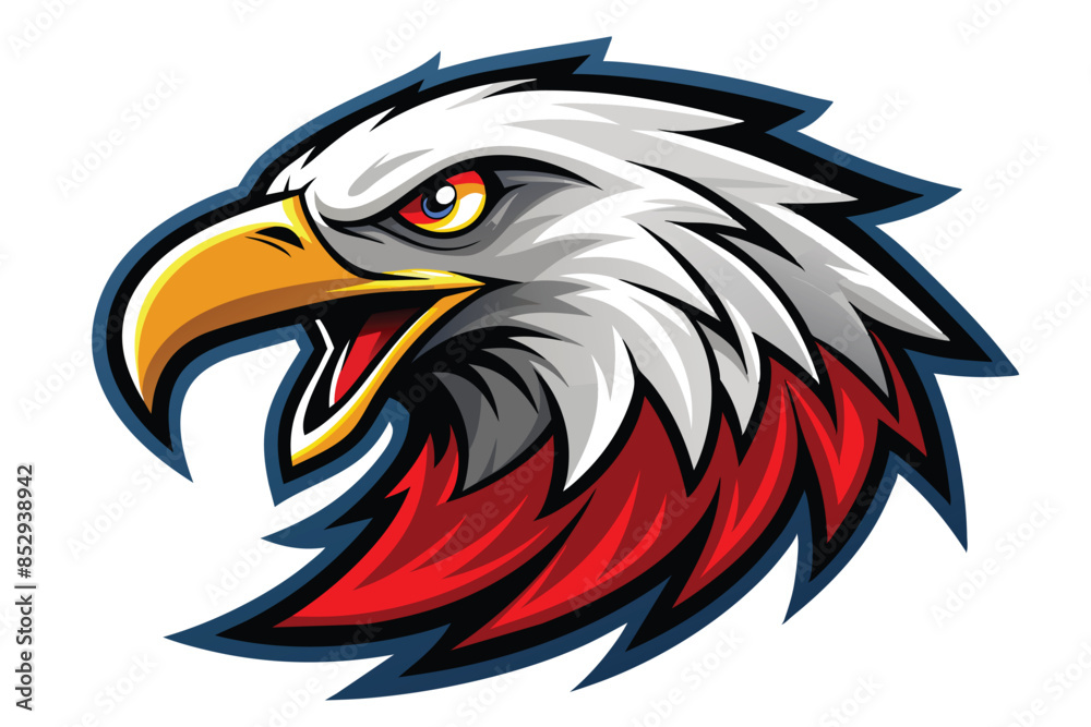 Fototapeta premium Eagle Mascot Emblem for Esports