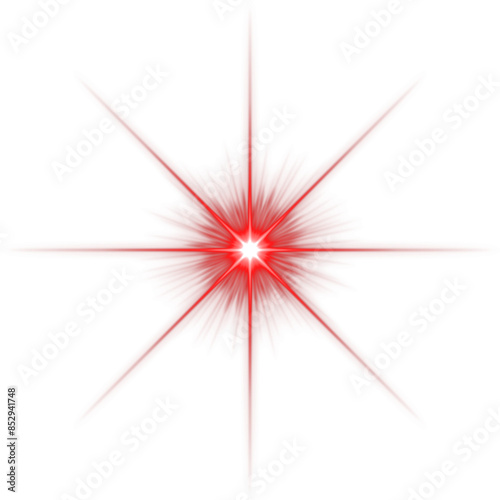 red lens flare star lights