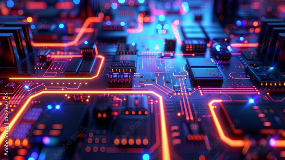 an abstract hardware board an abstract hardware board