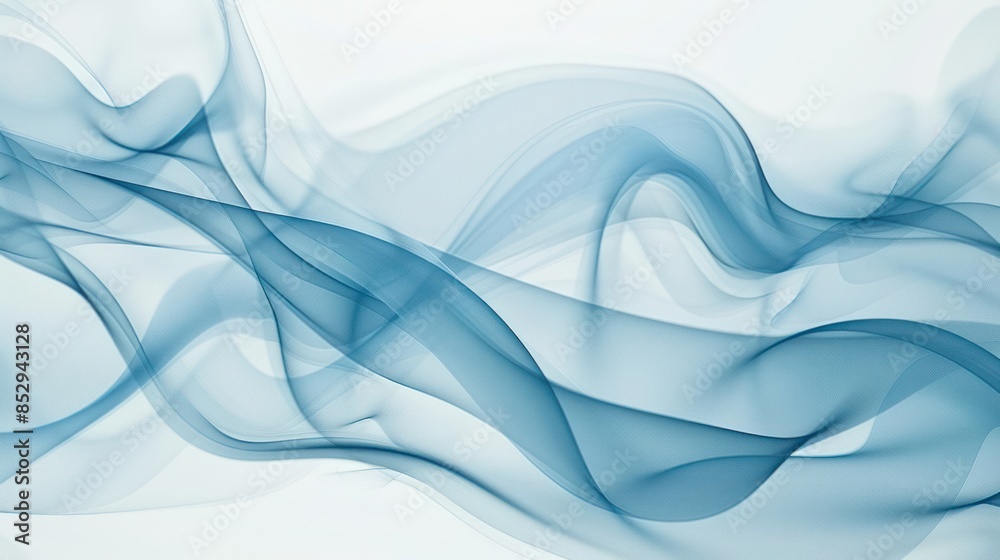 Abstract Blue Swirls on White Background Abstract Blue Swirls on White Background